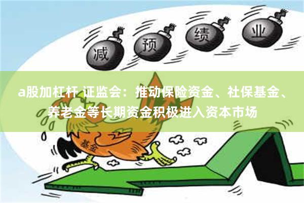 a股加杠杆 证监会：推动保险资金、社保基金、养老金等长期资金积极进入资本市场