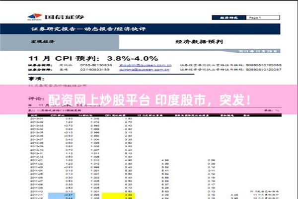 配资网上炒股平台 印度股市，突发！