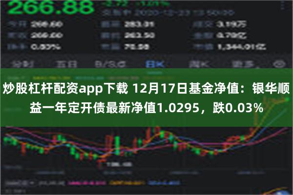 炒股杠杆配资app下载 12月17日基金净值：银华顺益一年定开债最新净值1.0295，跌0.03%