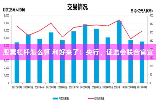 股票杠杆怎么算 利好来了！央行、证监会联合官宣